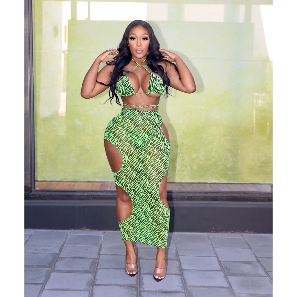 3piece Swim Set (Skirt and Bikini)